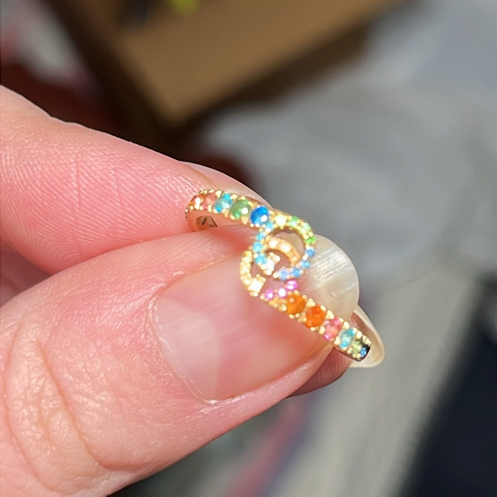 Gucci 750 gold gemstone ring - Picture 9 of 13